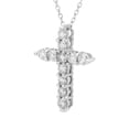 thumbnail image 2 of 0.50 CT.T.W. Lab Created Round Cut Diamond Cross in 14K Gold, 2 of 4