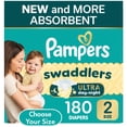 thumbnail image 1 of Pampers Swaddlers Ultra Diapers, Sizes Newborn-8, 1 of 12