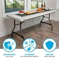 thumbnail image 6 of Lifetime 6' Commercial Grade Stacking Folding Table, Assorted Colors, 6 of 12