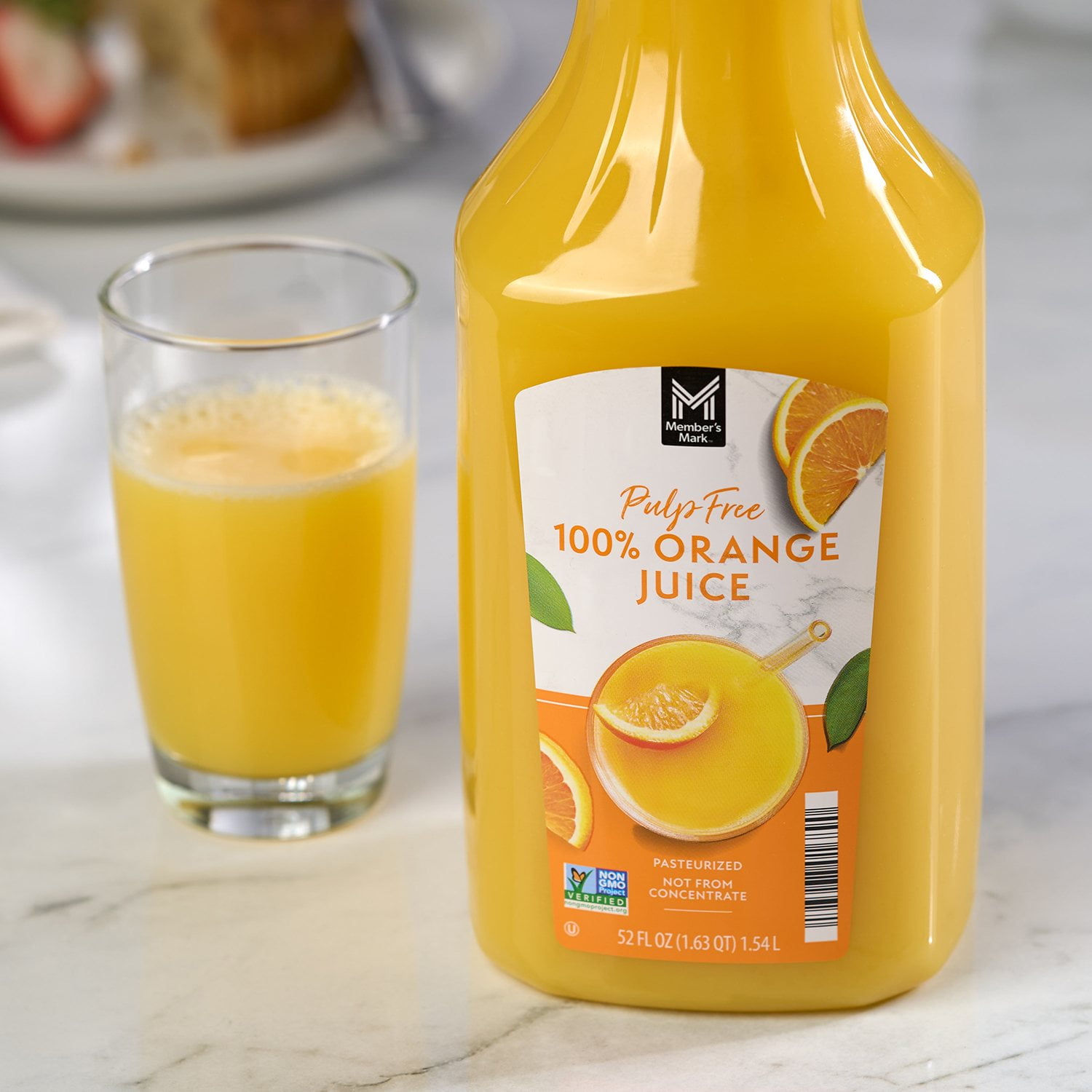 Member's Mark Pulp-Free 100% Orange Juice, 52 fl. oz., 2 pk