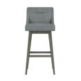 thumbnail image 3 of HH2 Home Upholstered Tapered Back Wood Adjustable Height Swivel Bar Stool, 3 of 19