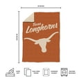 thumbnail image 5 of Logo Brands Texas Longhorns Luxe Dreams Throw, 60" x 80", 5 of 6