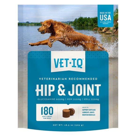 VETIQ Maximum Strength Hip & Joint Soft Dog Chews, Chicken Flavored, 180 ct.