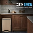 thumbnail image 6 of Simpli-Magic 50 Liter / 13.2 Gallon Step Trash Can with Soft-Close Lid, Hands-Free Foot Pedal, Built-In Odor Filter, Smudge Resistant Finish for Kitchen, Office, Dorm, Multiple Colors, 6 of 6