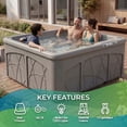 thumbnail image 5 of Lifesmart LS350DX 5-Person 28-Jet 110v Plug and Play Spa with Ozonator, 5 of 10