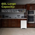 thumbnail image 4 of Simpli-Magic 16 Gallon (60L) Infinity Edge Step Trash Can, Multiple Colors, 4 of 6