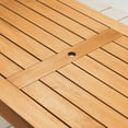 thumbnail image 4 of Member's Mark Newport Teak Dining Set with Sunbrella Fabric, 9pc, 4 of 8