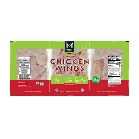 Member's Mark Organic Chicken Wings, priced per pound
