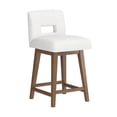 thumbnail image 11 of HH2 Home Upholstered Key Back Wood Adjustable Height Swivel Bar Stool, 11 of 19
