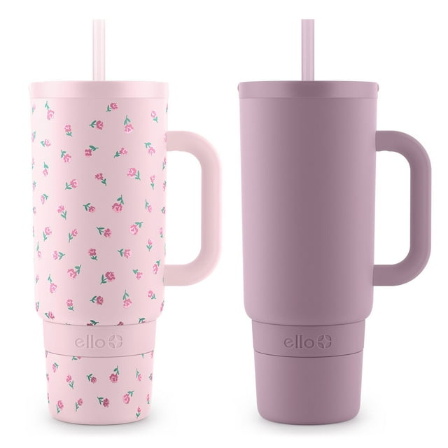Ello Port 40-oz. Stainless Steel Tumbler with Handle, 2-Pack, Assorted Colors