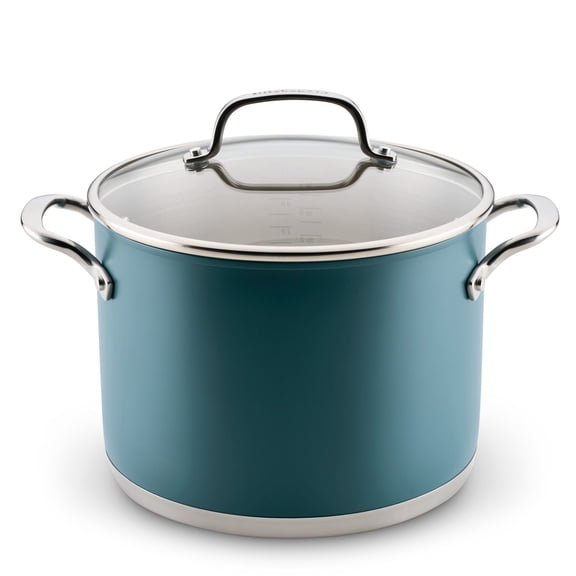 KitchenAid 8-Quart Color-Finished Stainless Steel Stockpot with Lid