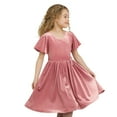 thumbnail image 2 of Lands' End Girls Velour Dress, 2 of 8