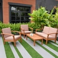 thumbnail image 1 of Amazonia Valencia Eucalyptus Deep Seating Set, 4pc, 1 of 9