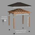 thumbnail image 9 of Backyard Discovery Barrington Cedar Gazebo with Powerport, Choose Size, 9 of 10