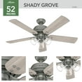 thumbnail image 5 of Hunter 52" Shady Grove Ceiling Fan With LED Light Kit And Pull Chain, Choose Color, 5 of 12