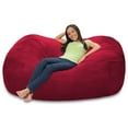 thumbnail image 2 of Comfy Sacks 6’ Memory Foam Bean Bag Lounger, Choose Color, 2 of 3