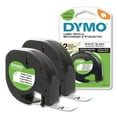 thumbnail image 1 of DYMO LetraTag Paper Label Tape Cassettes, 0.5" x 13 ft, White, 2/Pack, 1 of 8