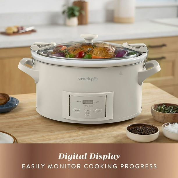 Crock-Pot® 7-Quart Cook & Carry Programmable Large Slow Cooker
