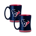 thumbnail image 1 of Logo Brands Houston Texans 14oz Relief Mug Set, 1 of 5