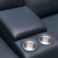 thumbnail image 6 of Kimmel Power Reclining Leather Sectional with Power Headrest, 6 of 8