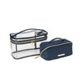 thumbnail image 5 of Conair Tartan + Twine Train Case Cosmetic Bag Set, 5 of 5