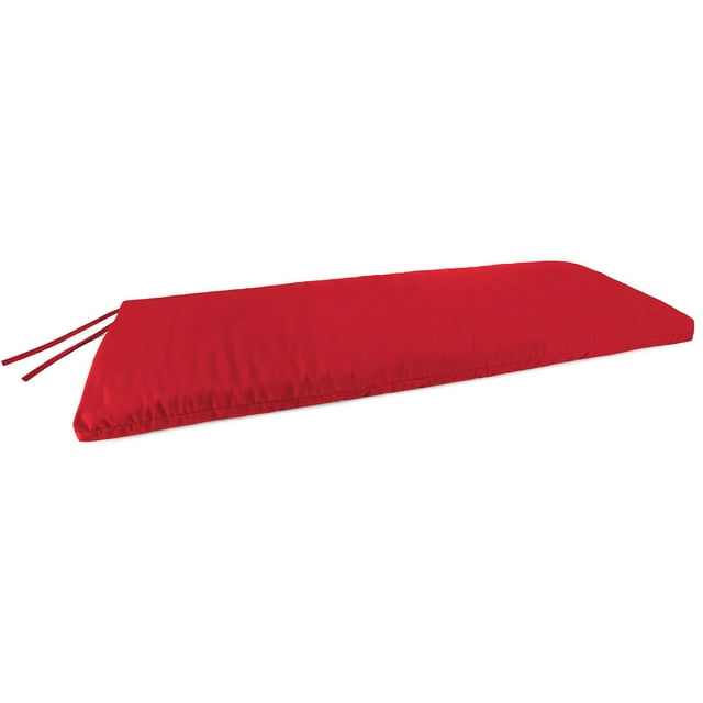 Sunbrella 48" x 18" Rectangular Knife Edge Outdoor Settee Swing Bench Cushion with Ties, Choose Color