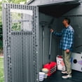 thumbnail image 8 of Lifetime 7' x 7' Outdoor Storage Shed, Gray, 8 of 10