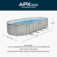 thumbnail image 11 of Bestway Power Steel 22’L x 12’W x 52’’H Above Ground Pool Set, 11 of 15