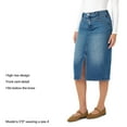 thumbnail image 5 of Edited by Hunter McGrady Women's Denim Midi Skirt, 5 of 11
