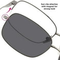 thumbnail image 5 of Callaway CA117 Clip-On Sunglasses, Gunmetal, 5 of 6
