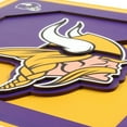 thumbnail image 4 of YouTheFan NFL 12” x 12” 3D Logo Wall Art, 4 of 5