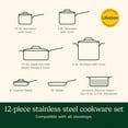 thumbnail image 10 of Cuisinart 12-Piece PureClad Triple-Ply Stainless Steel Cookware Set, 10 of 10