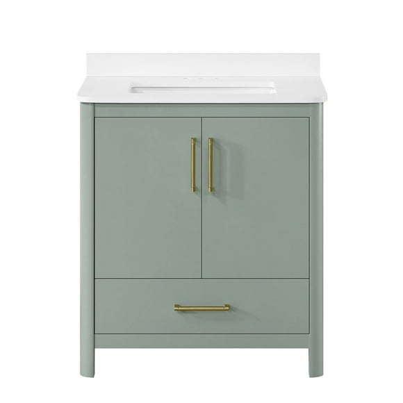 REN Selections Dario 30" W x 19" D Freestanding Bathroom Vanity with Sink