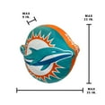 thumbnail image 4 of Logo Brands Miami Dolphins XL Puff Pillow, 4 of 5