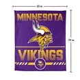 thumbnail image 7 of Logo Brands Minnesota Vikings 60"x70" Super Plush Blanket, 7 of 7