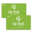 thumbnail image 1 of Up Roll Café $50 Gift Card Multi-Pack, 2 x $25, 1 of 1
