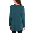 thumbnail image 2 of Hue Women's Long Sleeve Tunic T-Shirt, 2 of 7