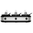 thumbnail image 1 of Chefman Stainless Steel Triple Slow Cooker & Buffet Server, 1 of 7
