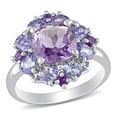 thumbnail image 1 of Amethyst and Tanzanite Cocktail Ring in Sterling Silver, 1 of 5