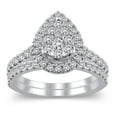 thumbnail image 1 of 0.96 CT T.W. Diamond Bridal Set in 14K Gold, 1 of 9