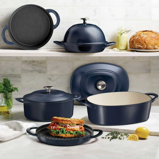 Tramontina 7-Quart Enameled Cast Iron Dutch Oven, Choose Color