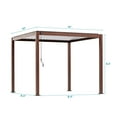 thumbnail image 6 of Mirador Takasho Acacia Finish Louvered Pergola, Choose Size, 6 of 8