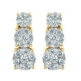 thumbnail image 2 of 0.96 CT. T.W. Diamond Hoop Earrings in 14K Gold, 2 of 6