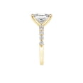 thumbnail image 4 of Lab Created 3.48 CT. T.W. Elongated Cushion Cut Pave Diamond Ring, 4 of 6