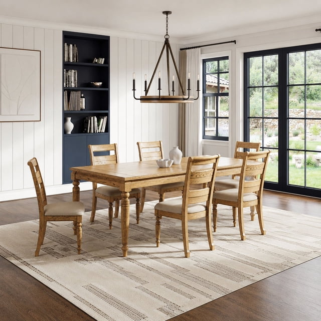 Oakleigh 7-Piece Dining Set with Extension Table and 6 Chairs