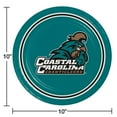 thumbnail image 2 of Coastal Carolina Chanticleers NCAA Round Paper Plates, 10", 85 ct., 2 of 6