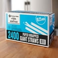 thumbnail image 7 of Member's Mark Giant Translucent Wrapped Plastic Straws, 10.25", 2,400 ct., 7 of 7