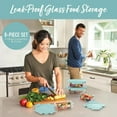 thumbnail image 7 of Bentgo 8-Piece Leak-Proof Glass Food Storage Set, Soft Aqua, 7 of 7