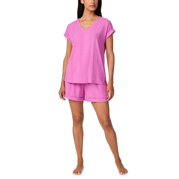 Nautica 2-Piece Short Sleeve Top and Pant PJ Set