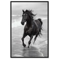 thumbnail image 2 of Graceful Horse Black and White Canvas Print by Oliver Gal Prints, 2 of 4